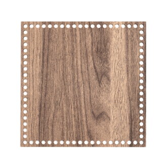Dřevěné dno čtverec  25 cm - hnědá