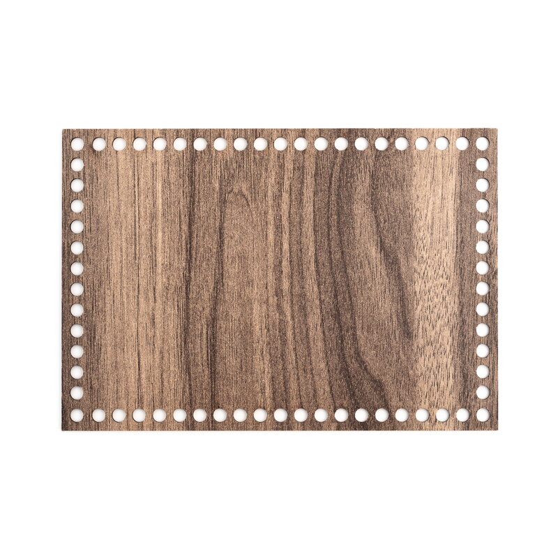 Dřevěný podnos obdélník 26x18 cm - hnědá
