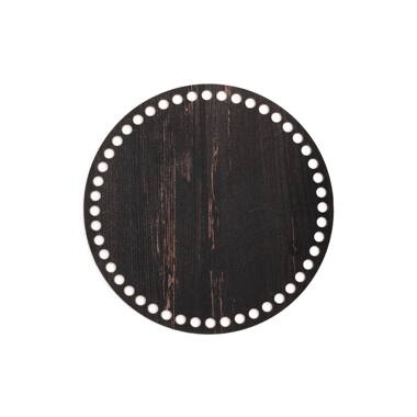 Dřevěné dno kruh 20 cm - mokka