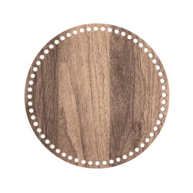 Dřevěné dno kruh 25 cm - hnědá
