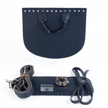 Set na batoh s klopou  - námořnická modrá 38